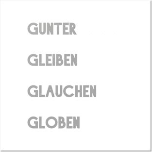 Gunter, Gleiben, Glauchen, Globen Posters and Art